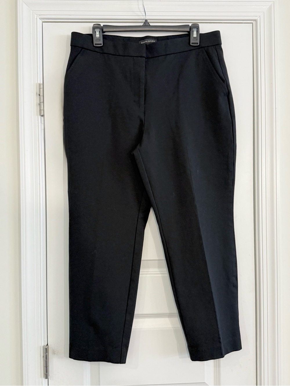 Banana Republic Black Slim Ankle Pants Women’s 14 Stretch Career Classic